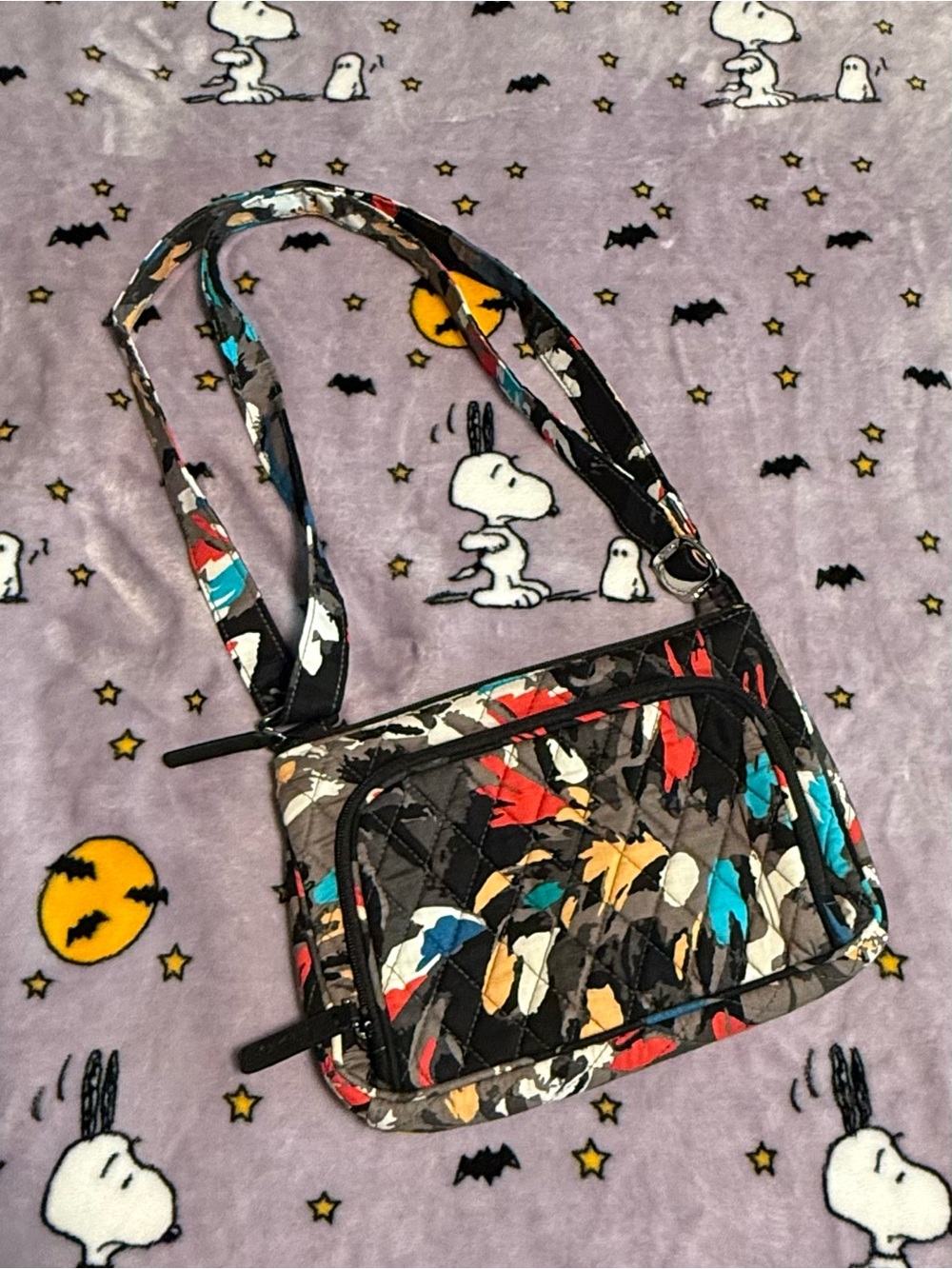 Vera Bradley Mini Andi Crossbody Splash Floral Quilted Bag